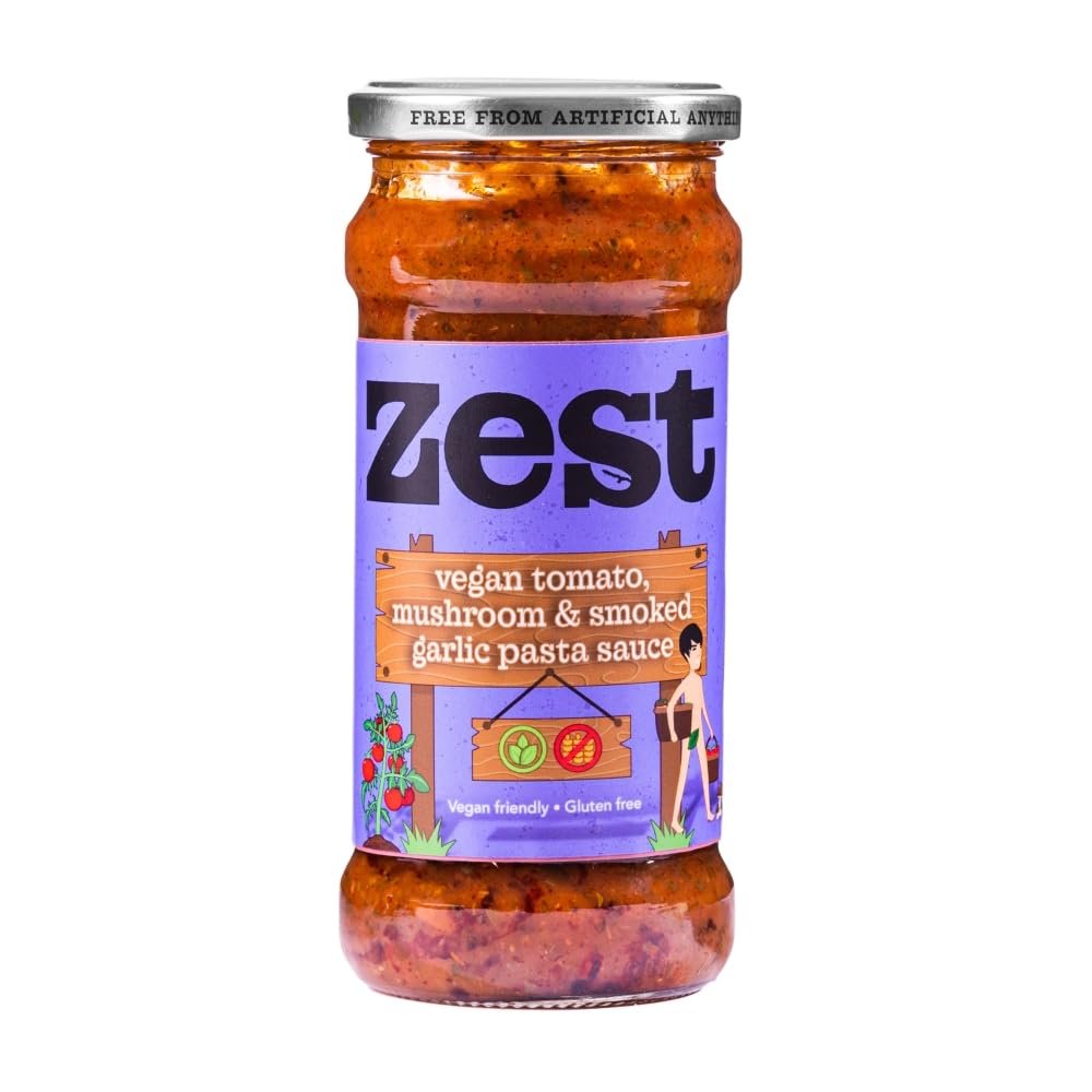 Zest Tomato Mushroom & Smoked Garlic Pasta Sauce 340g - 2 Pack