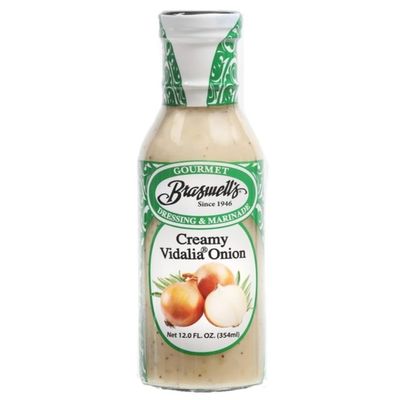 Braswells Savory Gourmet Vidalia Onion Creamy Dressing  Small-Batch, Renowned Specialty, Made in USA, Since 1946 (12oz)