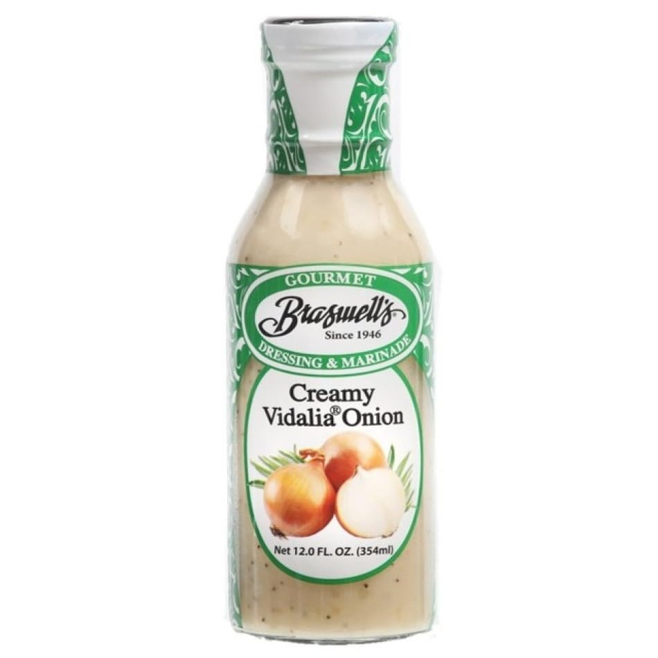 Braswells Savory Gourmet Vidalia Onion Creamy Dressing  Small-Batch, Renowned Specialty, Made in USA, Since 1946 (12oz)