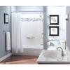 Moen Chrome Bathroom Safety 16-Inch Screw-in Curved Shower Grab Bar with Built-in Shelf for Storage, LR2356DCH view 3