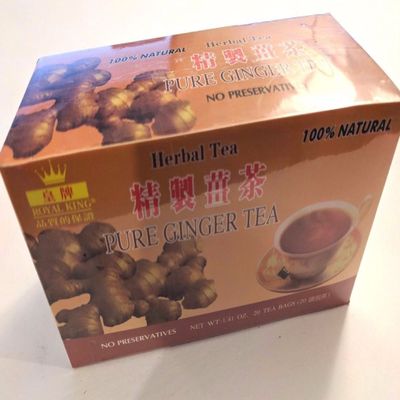 2 Boxes x 20 Tea Bags Royal King 100% Natural Pure Ginger Tea (40 Tea Bag Total)