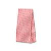 Shimojima 3078200 Heiko Paper Bags, Gusset, Fancy Bag, S1, Gingham Mini, Aka, 4.7 x 2.6 x 8.7 inches (12 x 6.5 x 22 cm), 100 Sheets view 1