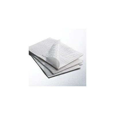 13.5" x 18" Footprint Towel Color: White / Mauve