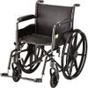16" Steel Wheelchair with Fixed Arms and Swing Away Footrests view 1