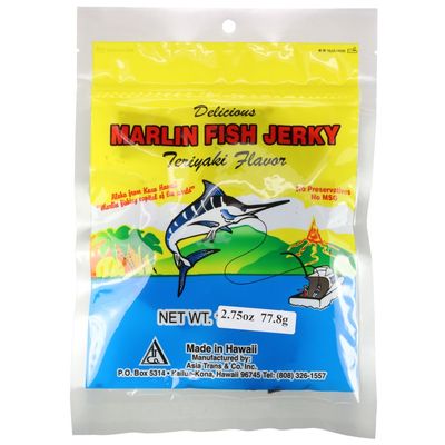 Hawaiian Marlin Fish Jerky Teriyaki 2.75 Oz