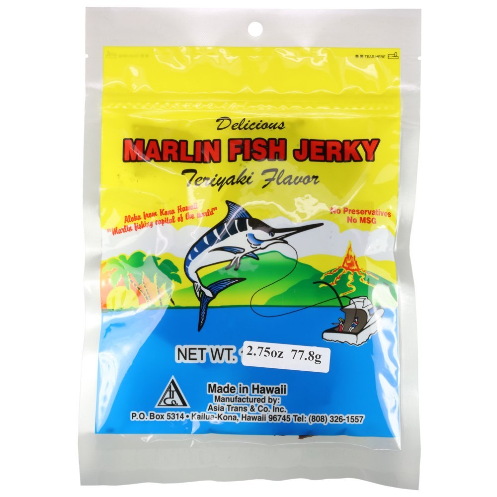 Hawaiian Marlin Fish Jerky Teriyaki 2.75 Oz