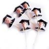 12 Boy Graduation Picks White 3" Long view 1