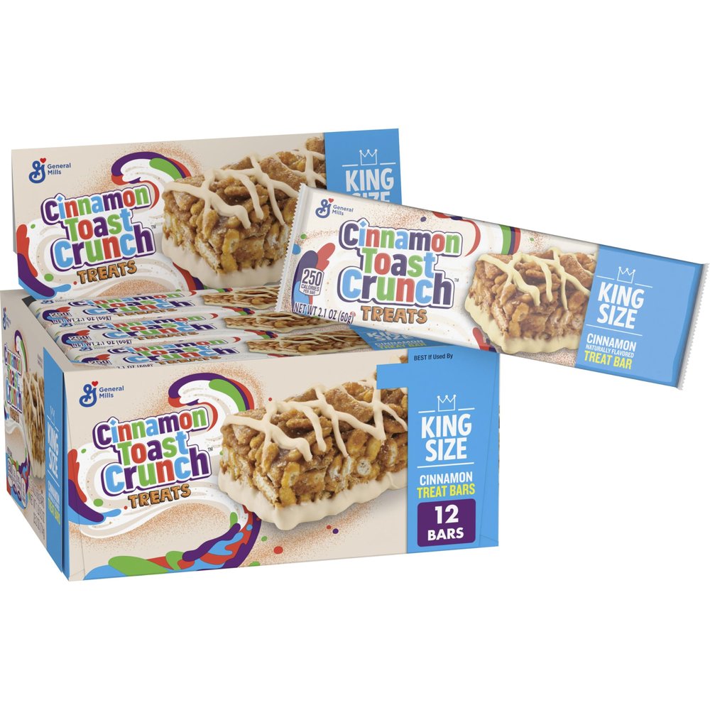 Cinnamon Toast Crunch Breakfast Cereal Treat Bars, Snack Bars, 12 ct