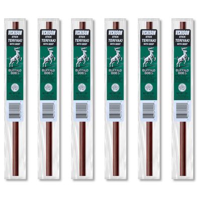 Buffalo Bob's Meat Sticks (6 Pack) - Venison Teriyaki