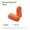 3M Foam Earplugs 1100, Uncorded, 1000 Pair/Case, Noise Reduction Rating (NRR) 29 dB view 2
