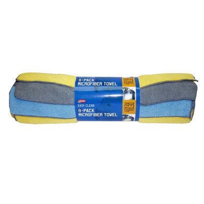 8 pk Microfiber Towel 14x14 (80/20 Blend)