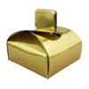 12 Gold Shower Favor Candy Boxes 2" X 2" X 1" view 2