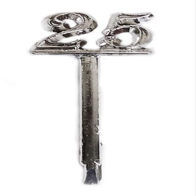 12 Almond Candy Holder & 12 Picks Silver 25