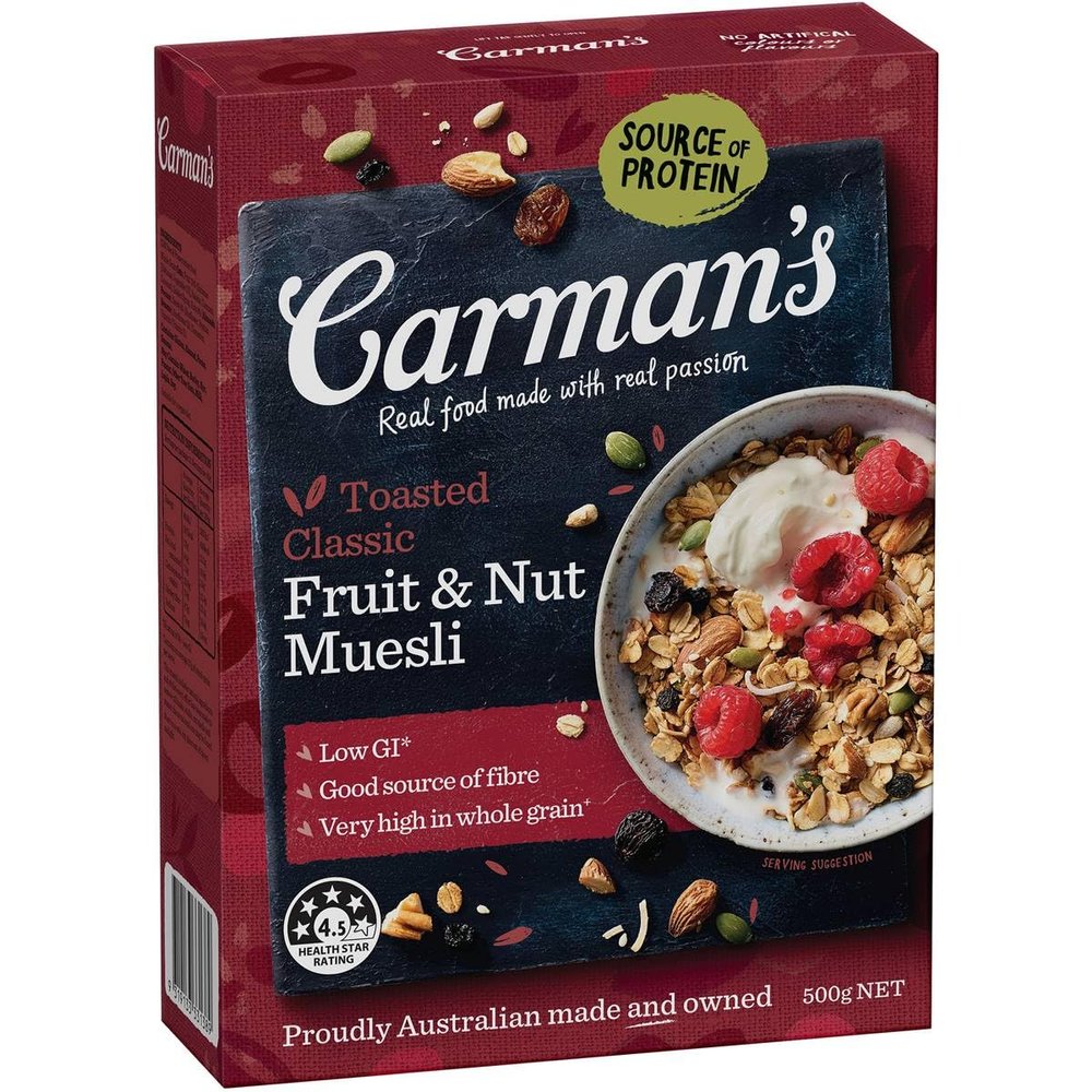 Carmans Classic Fruit & Muesli 500g