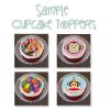 Hawaiian Hula Party Edible Cupcake Toppers Decoration - D260 view 2