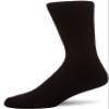 1 Pair HJ Cotton Diabetic Socks HJ1351 Black 11-13 view 1
