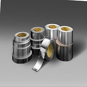 3M 431 Silver High Temperature Aluminum/Acrylic Adhesive Foil Tape, 4" width x 5yd length (1 roll)