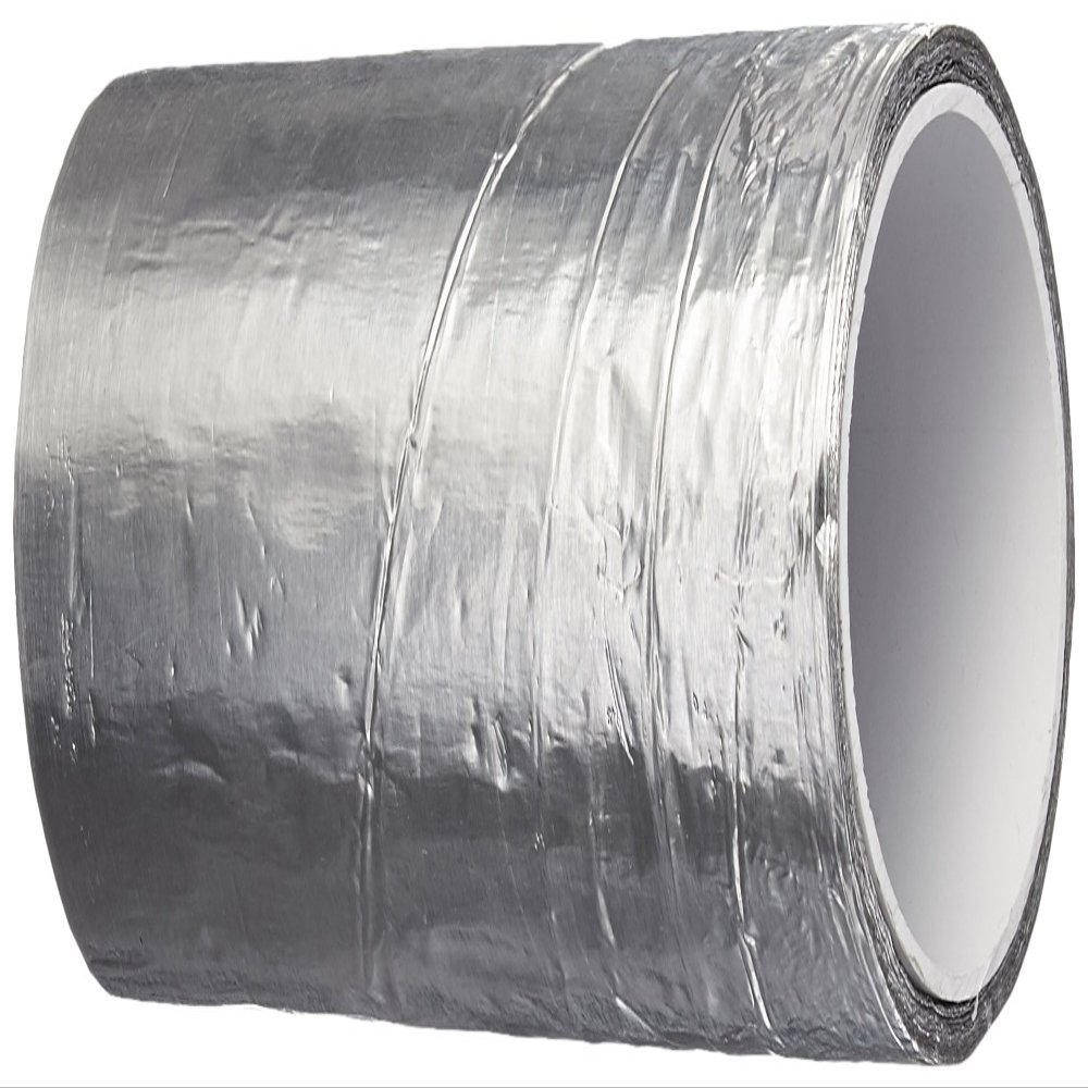 3M 431 Silver High Temperature Aluminum/Acrylic Adhesive Foil Tape, 6" width x 5yd length (1 roll)