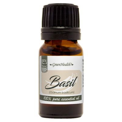10 ml Basil Essential Oil (100% Pure & Uncut) - GreenHealth