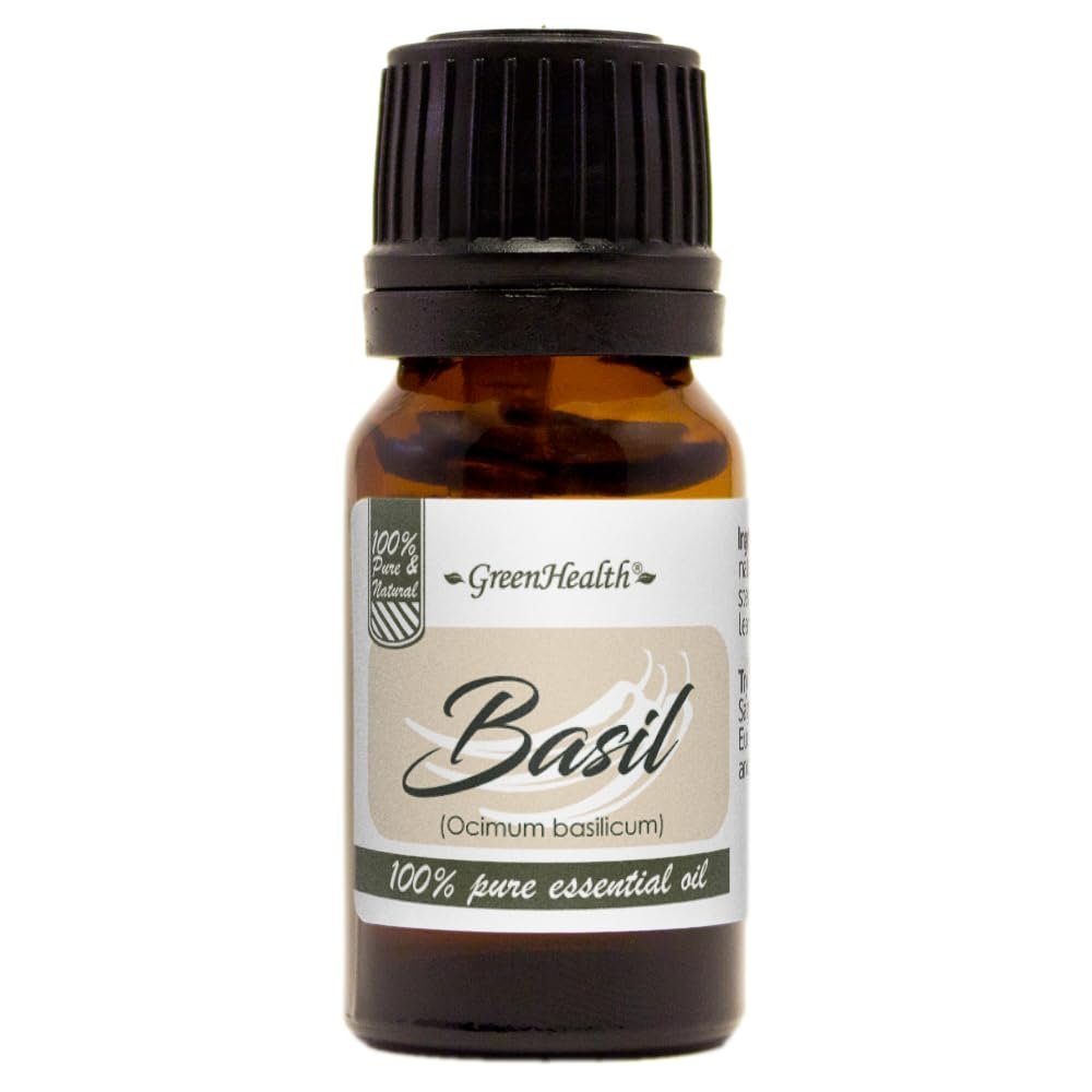 10 ml Basil Essential Oil (100% Pure & Uncut) - GreenHealth
