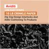 AVIDITI Crinkle Cut Paper Shred Filler 10 lb Case | Shredded for Box Package, Stuffing, Bag, Packing, Gift Wrapping, Basket Shreds, Confetti, Holidays, Crafts, and Decoration, Black view 2