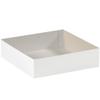 19 x 12 x 3" White Deluxe Gift Box Bottoms view 1