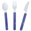 24-Piece Touch of Color Premium Plastic Duo Assorted Cutlery, True Blue view 2