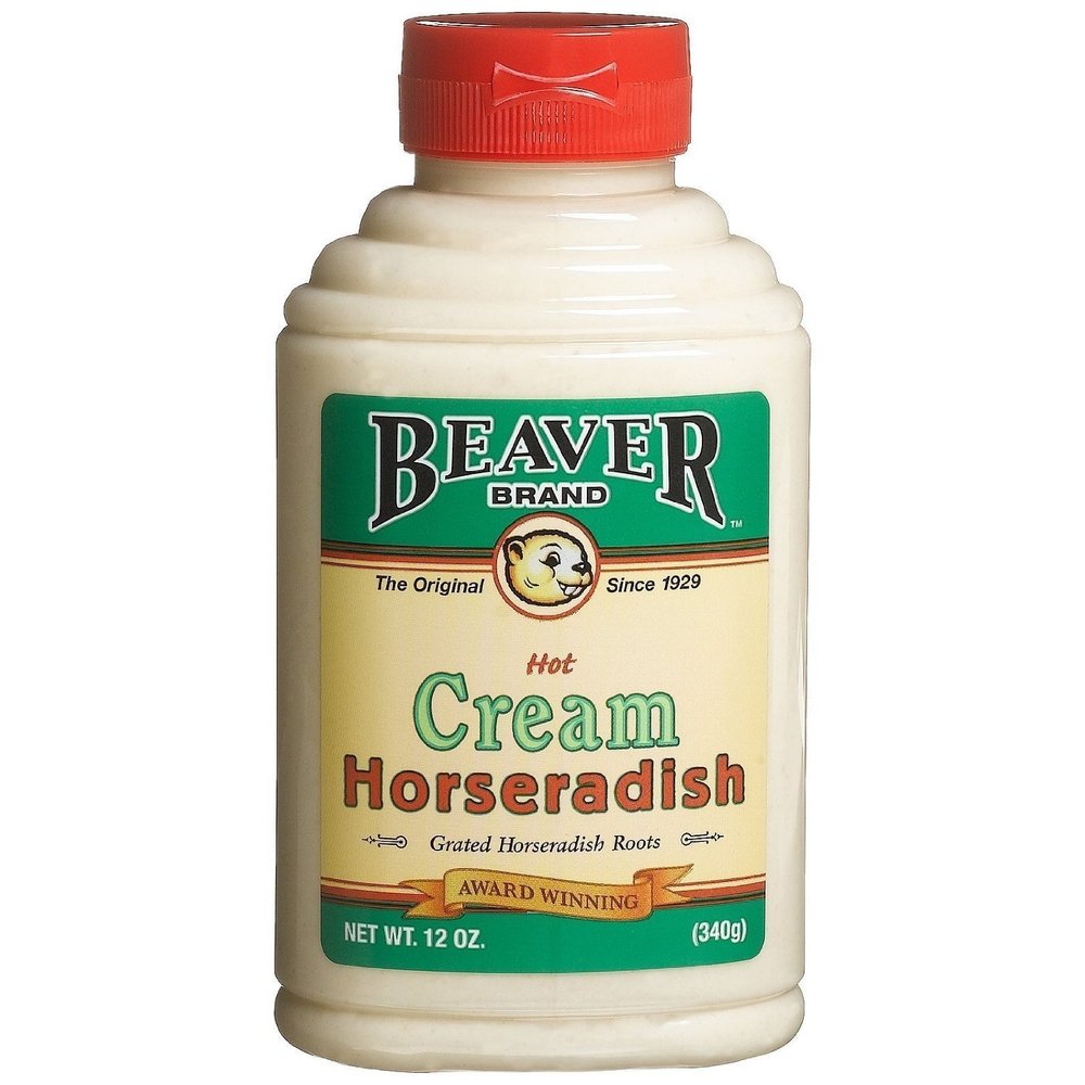 Beaver Brand Cream Style Horseradish 12 OZ Squeezable Bottles (Pack of 2)