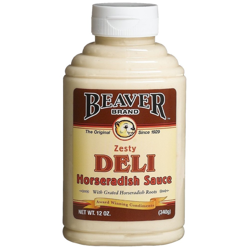 BEAVER Brand Deli Horseradish Sauce, 12-Ounce Squeezable Bottles (Pack of 8)