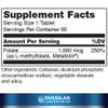 Douglas Laboratories Methyl Folate L-5-MTHF - 1,000 mcg Metafolin - Vitamin B Folate - Supports Homocysteine Metabolism & Fetal Development* - Non-GMO - 60 Tablets view 2