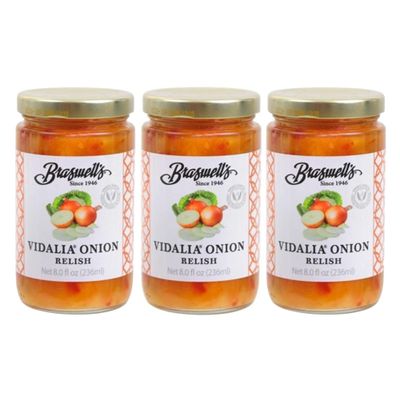 Braswell's Sweet Vidalia Onion Relish 8fl.oz (Pack of 3)