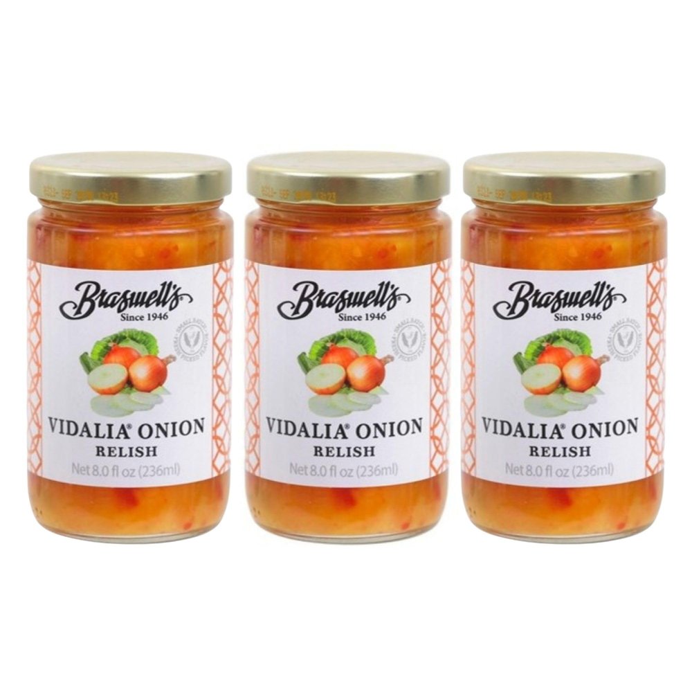 Braswell's Sweet Vidalia Onion Relish 8fl.oz (Pack of 3)