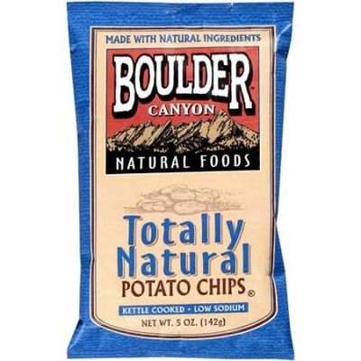Boulder Canyon - Totally Natural Potato Chips - Case of 12 - 5 oz.