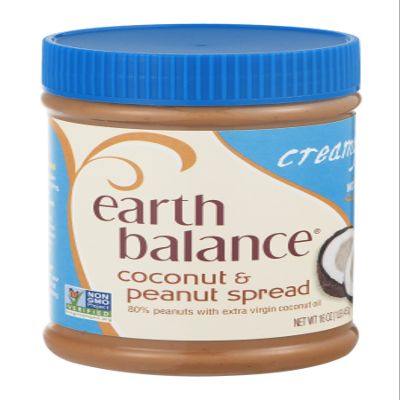 Earth Balance Creamy Coconut Peanut Butter (12x16 OZ) ( Value Bulk Multi-pack)