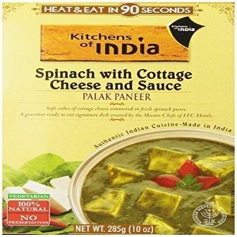 Kitchens Of India Ready To Eat Palak Paneer, Spinach With Cottage Cheese, 10-Ounce Boxes (Pack of 6) ( Value Bulk Multi-pack)