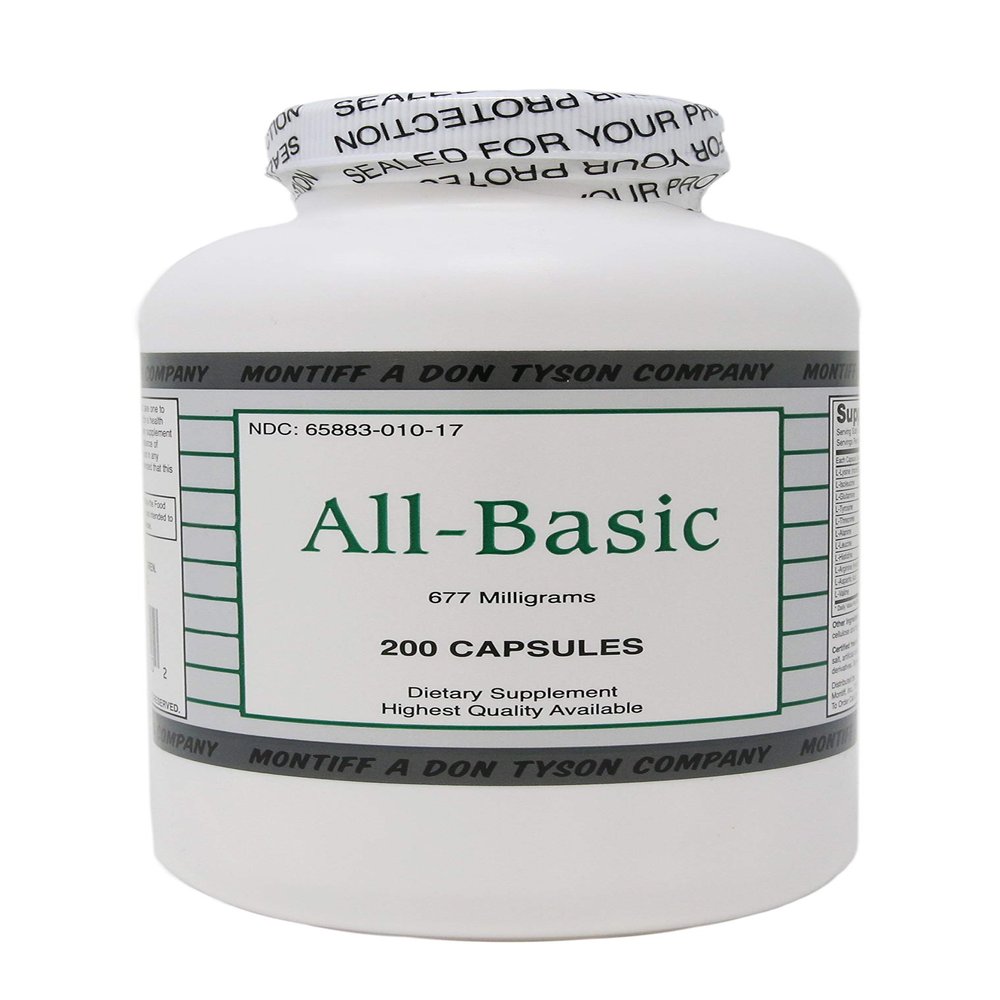 All Basic 677 mg 200 Capsules
