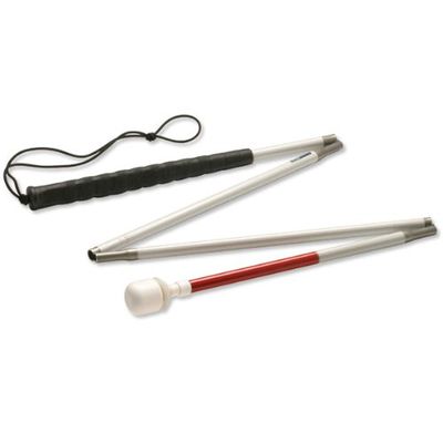 Ambutech Alum 4-Sec Folding Cane-Marsh Roller-46in