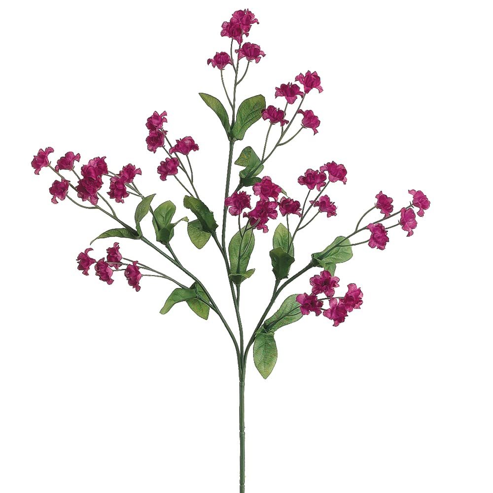 19" Silk Double Baby's Breath Flower Spray -Violet/Red (case of 24)