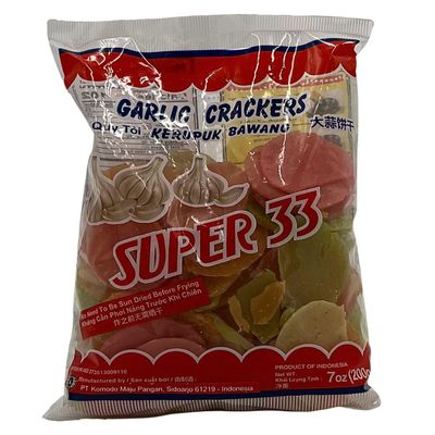 Super Titi Garlic Crackers, Color, 7 Ounce