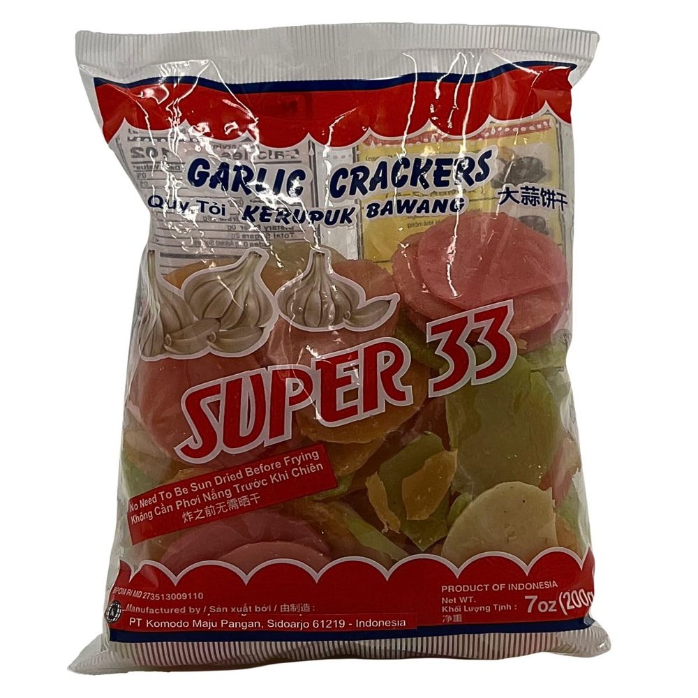 Super Titi Garlic Crackers, Color, 7 Ounce