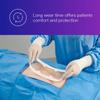3M Tegaderm Absorbent Clear Acrylic Dressing, 90802, Oval, 5-7/8 in x 6 in (14.9 cm x 15.2 cm), 10/CAR, 4 CAR/CS view 3