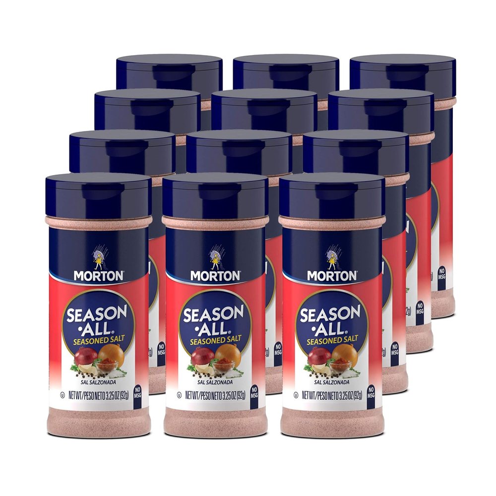 Morton Season-All Seasoned Salt, (3.25 oz), 12-Pack, Great for Cooking, Seasoning & Flavoring