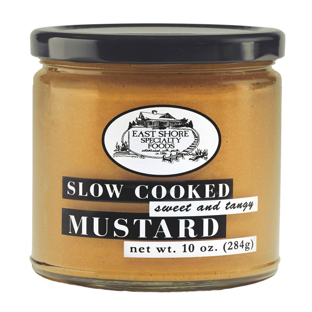 East Shore Sweet & Tangy Mustard  Gourmet Yellow Mustard for Pretzels, Sandwiches, Glazes & Marinades  Bold Dipping Mustard  No Preservatives  10 oz Glass Jar  Made in Wisconsin