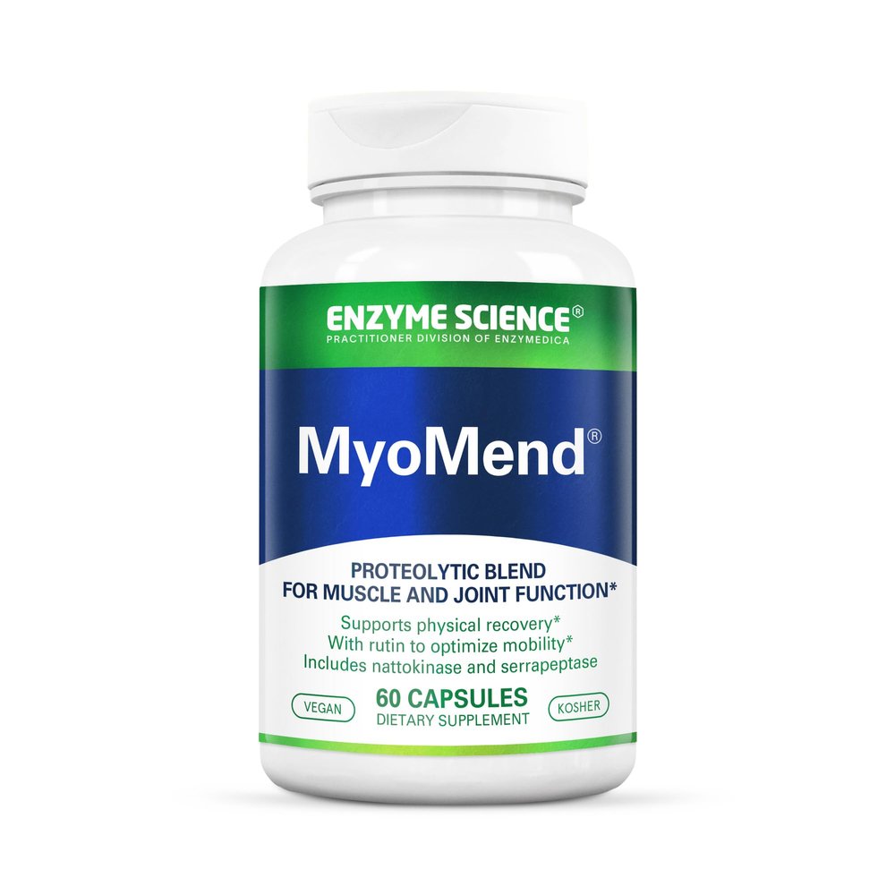 Enzyme Science Myomend, 60 Capsules  Muscle & Joint Support  Formulated with Bromelain and Rutin  Enzyme Health Supplement  Vegan and Kosher