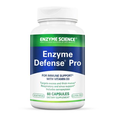 Enzyme Science Enzyme Defense Pro, 60 CapsulesImmunity Support Supplement  Formulated with Vitamin D3, L-Lysine, Calcium, and ProteaseEnzyme Digestion Support Immune System