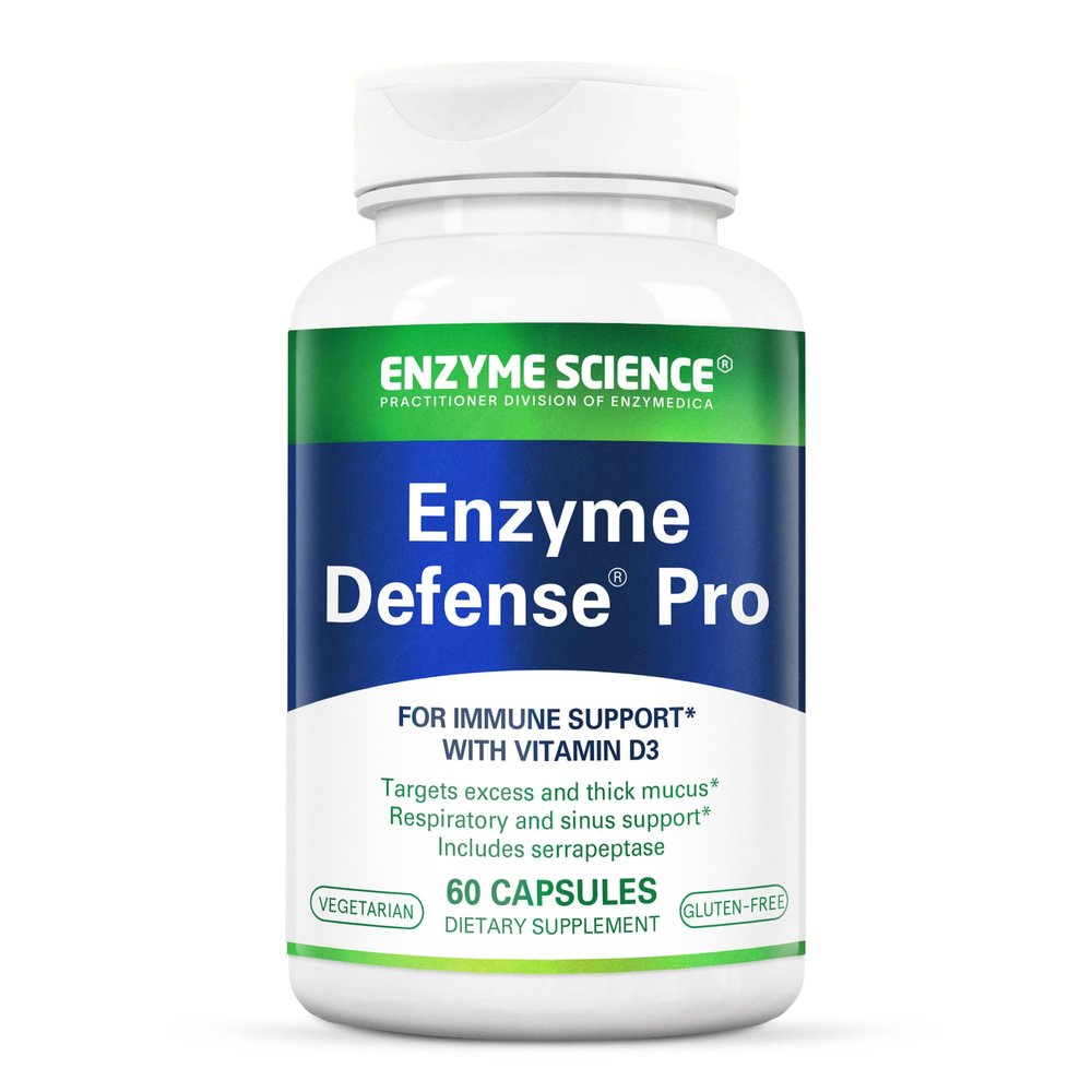 Enzyme Science Enzyme Defense Pro, 60 CapsulesImmunity Support Supplement  Formulated with Vitamin D3, L-Lysine, Calcium, and ProteaseEnzyme Digestion Support Immune System