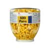 3M Ear Plugs, E-A-R Classic One Touch Refill 391-1001, Bottle of 500 Pairs of Disposable Earplugs, Uncorded, Noise Reduction Rating 29 dB NRR, Foam, Regular Size, Roll Down, ANSI/ASA S12.71-2018 view 1
