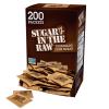 In The Raw Turbinado Cane Sugar Packets, 200 Ct Box, 1 Pack, Pure, All-Natural Turbinado Sugar, Non-GMO Project Verified, Kosher, Vegan and Gluten Free view 1