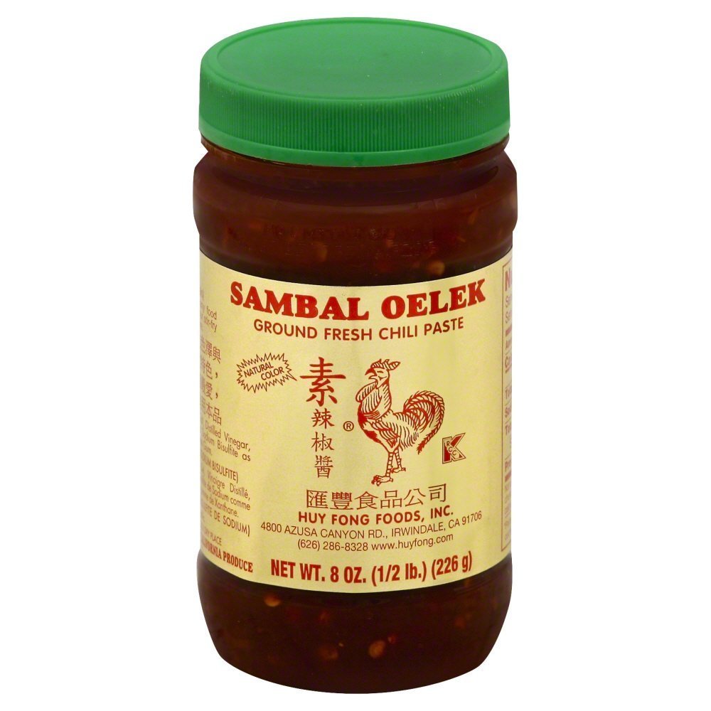 Huy Fong Sambal Oelek Chili Paste, 8 oz, 3 pk