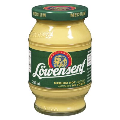 Lowensenf Medium Mustard in Jar, 9.3 Ounce